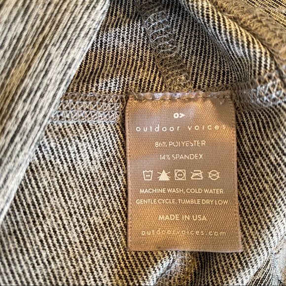 Outdoor Voices 7/8 Warm Up Leggings Size XS Gray Spacedye - Picture 9 of 9